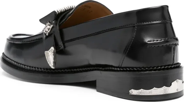 Buckle-Detail Leather Loafers - Image 3