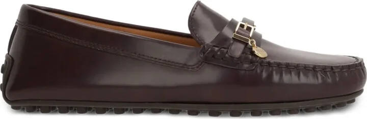 Buckle-Detail Leather Loafers