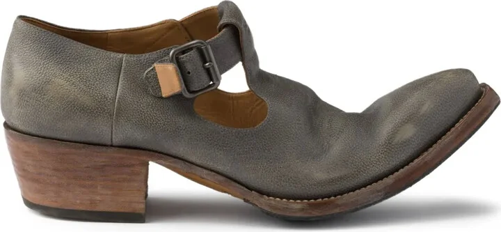 Buckle-Detail Leather Loafers
