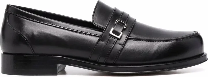 Buckle-Detail Leather Loafers