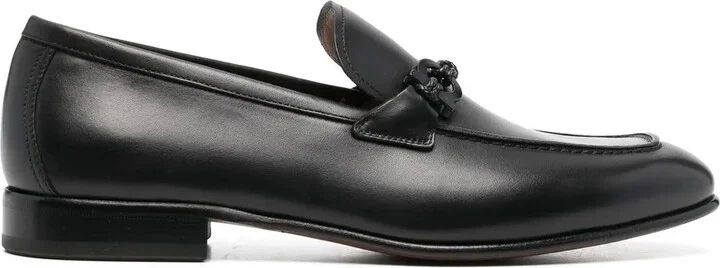 Buckle-Detail Leather Loafers
