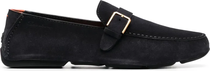 Buckle-Detail Leather Loafers
