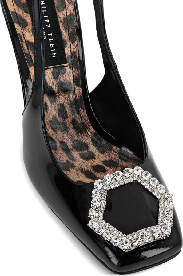 Buckle-Detail Leather Pumps - Image 4