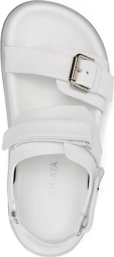Buckle-Detail Leather Sandals - Image 4