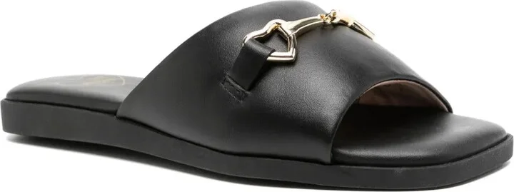 Buckle-Detail Leather Sandals - Image 2
