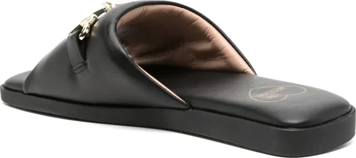 Buckle-Detail Leather Sandals - Image 3