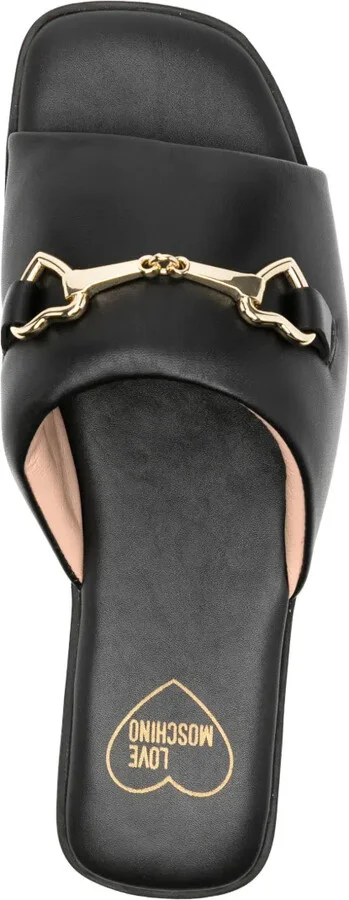 Buckle-Detail Leather Sandals - Image 4