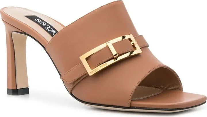 Buckle-Detail Leather Sandals - Image 2