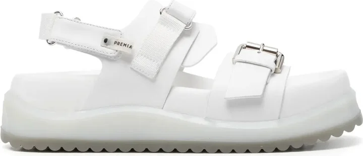 Buckle-Detail Leather Sandals
