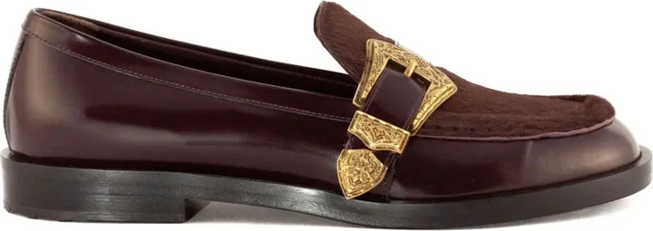 Buckle-Detail Loafers