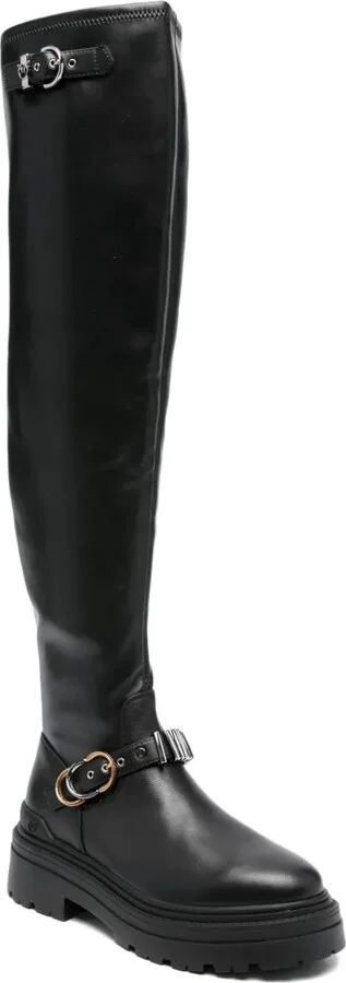 Buckle-Detail Platform Boots - Image 2