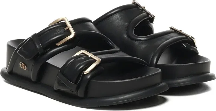 Buckle-Detail Platform Flat Sandals - Image 2