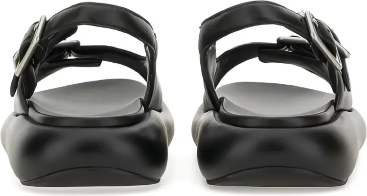 Buckle-Detail Platform Sandals - Image 3
