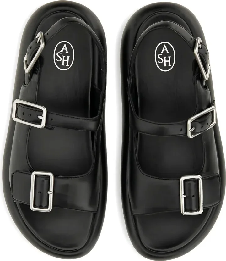 Buckle-Detail Platform Sandals - Image 4