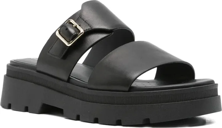 Buckle-Detail Platform Sandals - Image 2