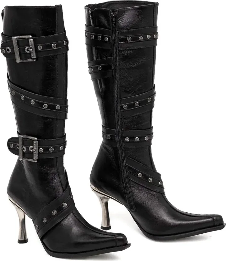 Buckle-Detail Pointed-Toe Boots - Image 3