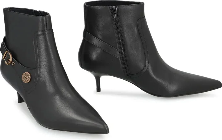 Buckle-Detail Pointed-Toe Boots - Image 2