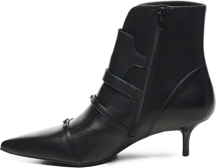 Buckle-Detail Pointed-Toe Boots - Image 4