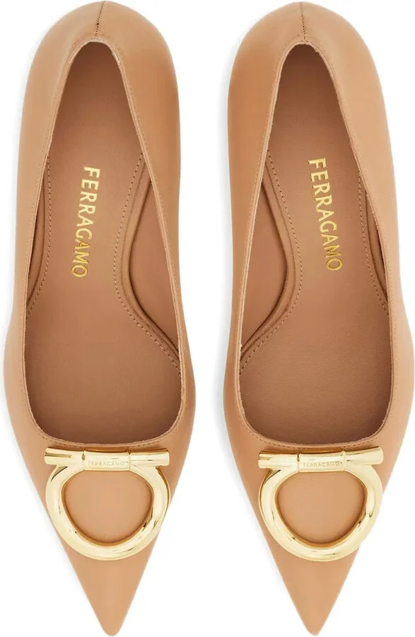 Buckle-Detail Pointed-Toe Pumps - Image 4