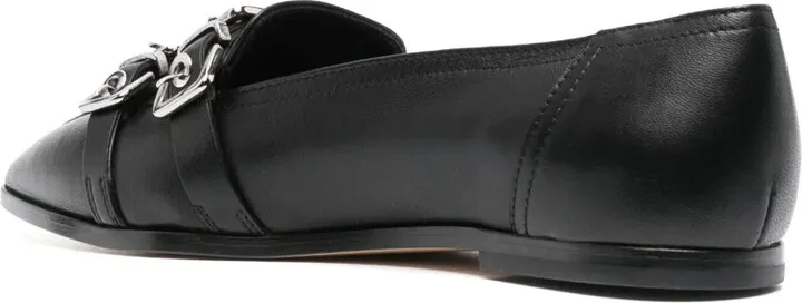 Buckle-Detail Pointed-Top Loafers - Image 3
