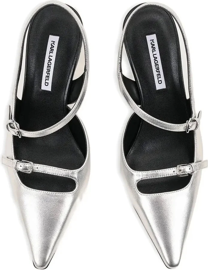 Buckle-Detail Slingback Pumps - Image 4