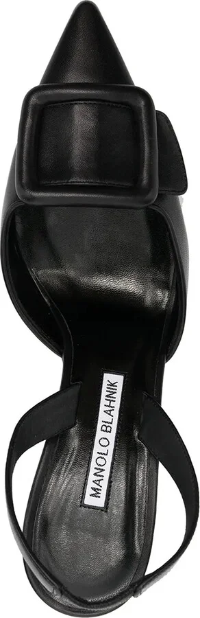 Buckle-Detail Slingback Pumps - Image 4