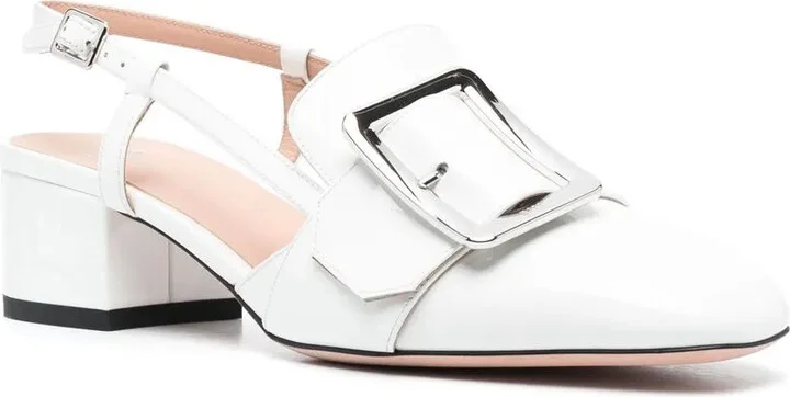 Buckle-Detail Slingback Pumps - Image 2