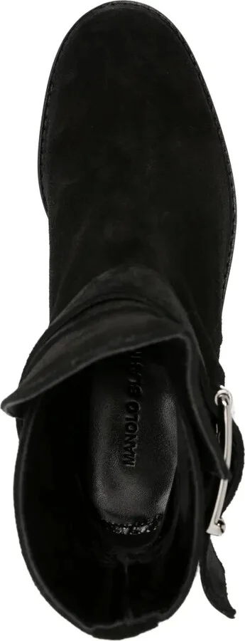 Buckle-Detail Suede Ankle Boots - Image 4