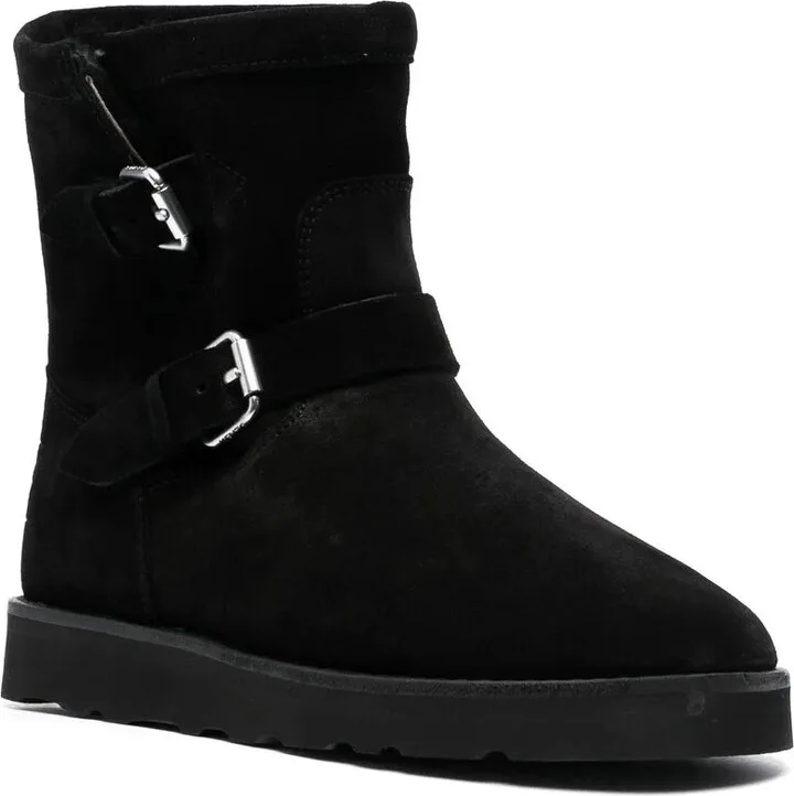 Buckle-Detail Suede Boots - Image 2