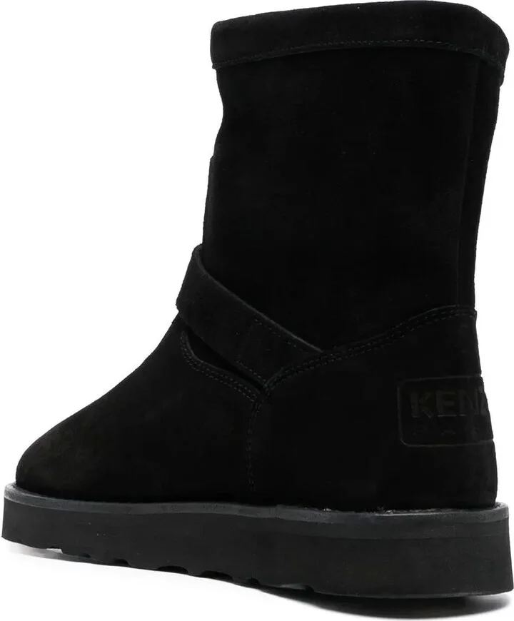 Buckle-Detail Suede Boots - Image 3