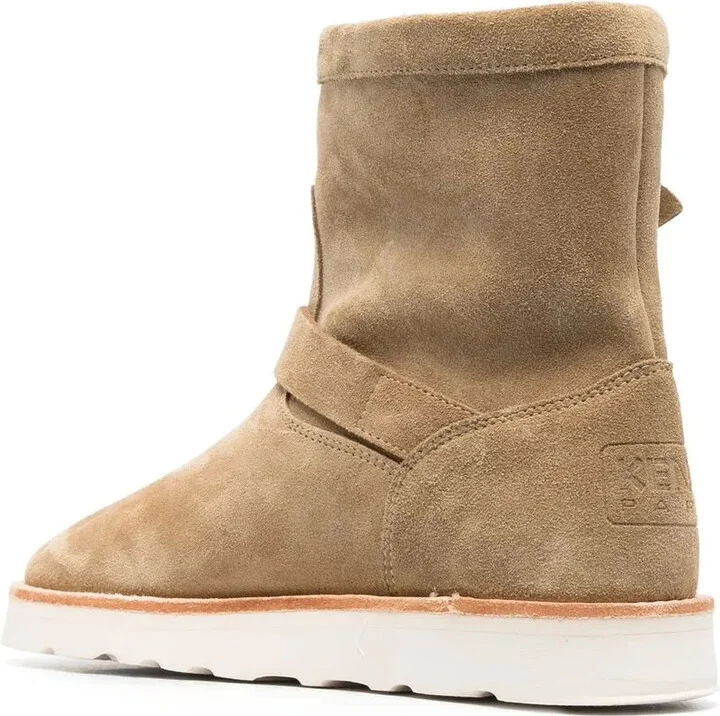 Buckle-Detail Suede Boots - Image 3