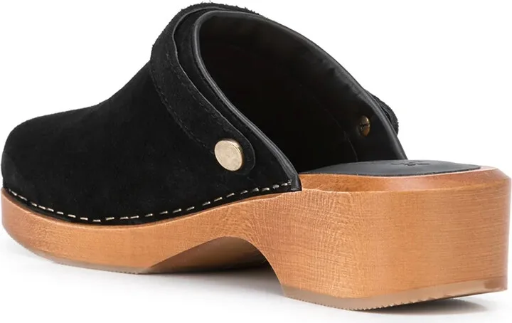 Buckle-Detail Suede Mules - Image 3