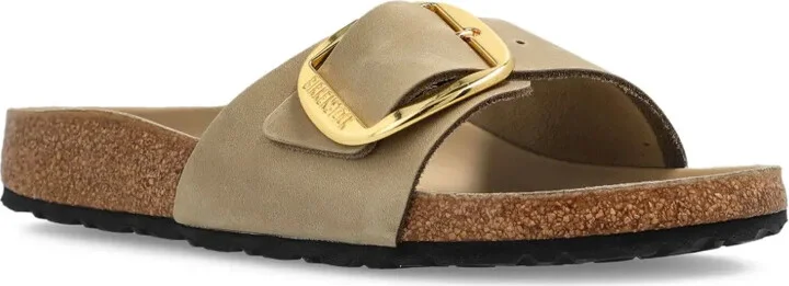 Buckle-Detail Suede Sandals - Image 2