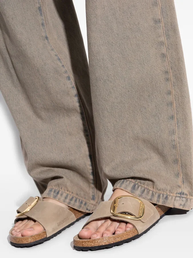 Buckle-Detail Suede Sandals - Image 5