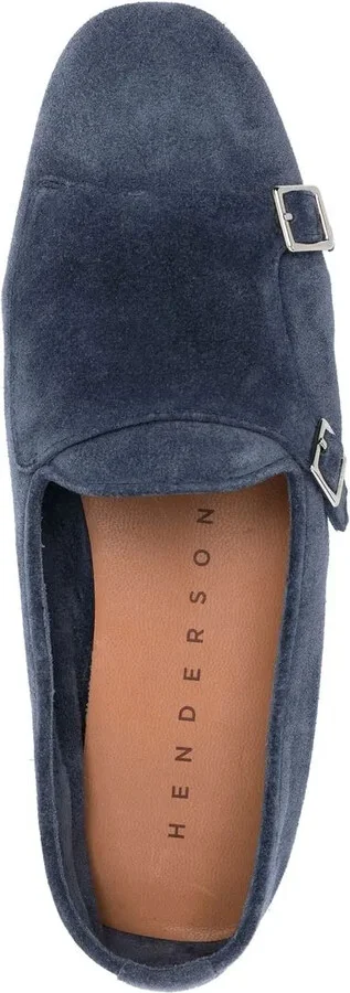 Buckle Detail Suede Slippers - Image 4