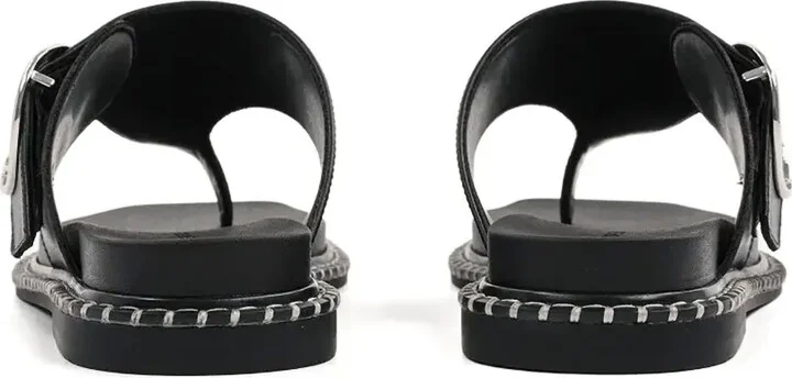 Buckle-Detail Thong Sandals - Image 3