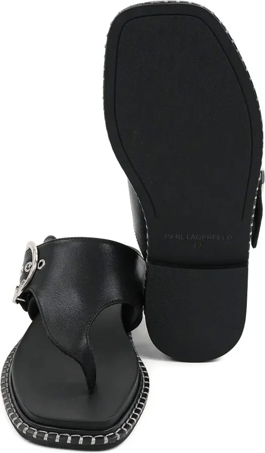 Buckle-Detail Thong Sandals - Image 4