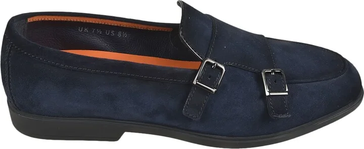 Buckle Detail Wrap Loafers