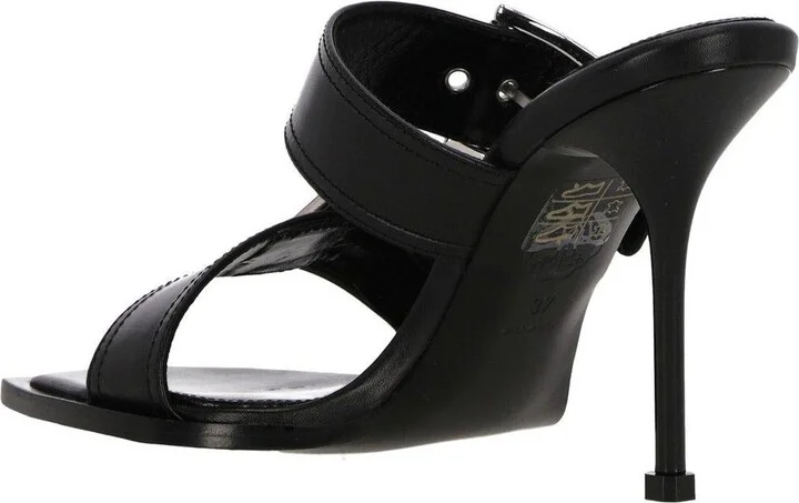 Buckle Detailed Heeled Sandals - Image 3