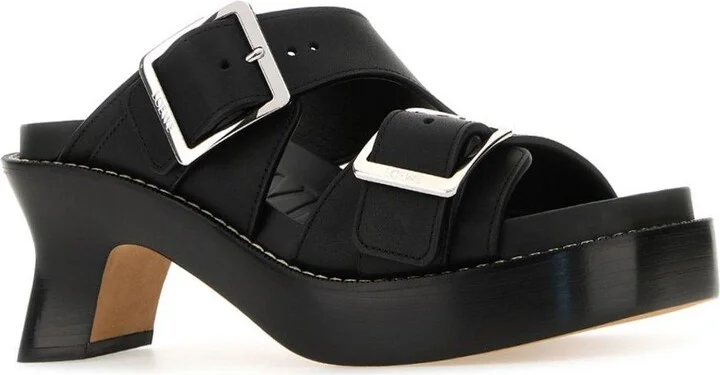 Buckle Detailed Open Toe Sandals - Image 2