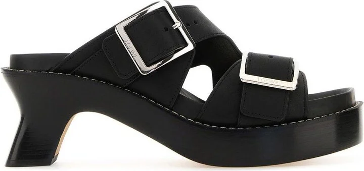 Buckle Detailed Open Toe Sandals