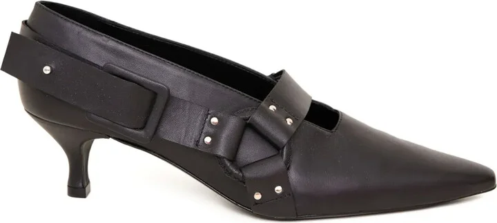 Buckle-Detailed Pumps
