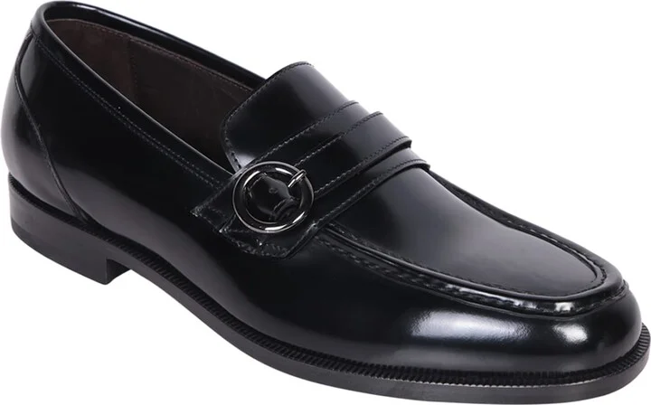 Buckle Details Black Loafer - Image 2