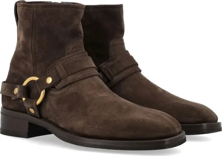 Buckle-Embellished Ankle Boots - Image 2
