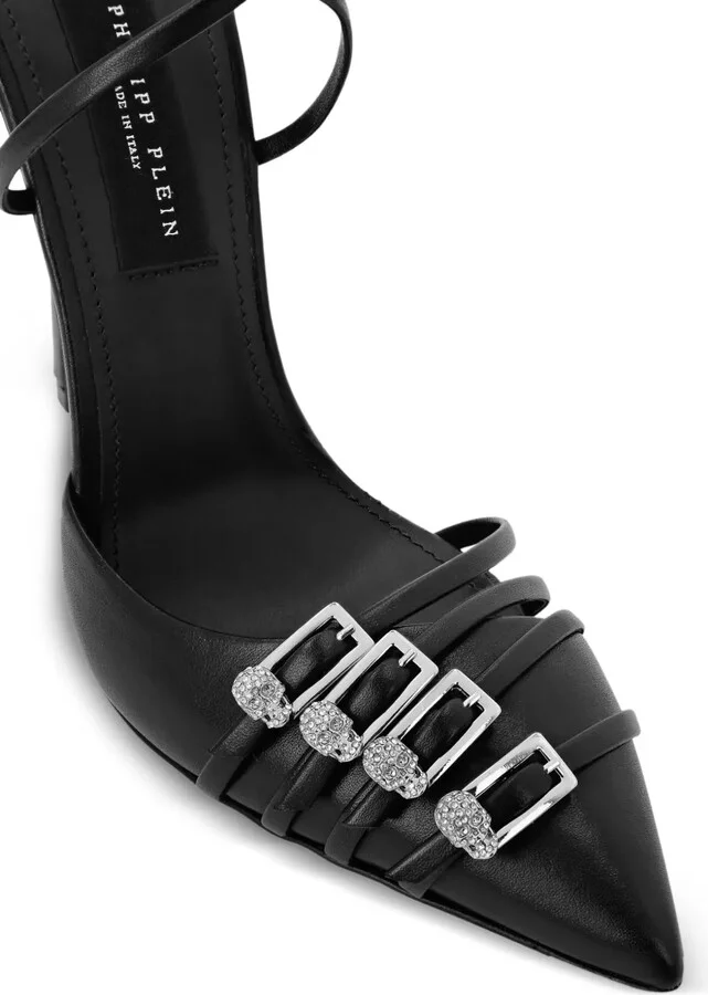 Buckle-Embellished Ankle-Strap Pumps - Image 3