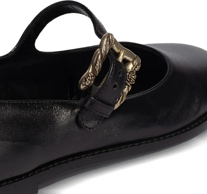 Buckle-Embellished Ballet Flats - Image 4