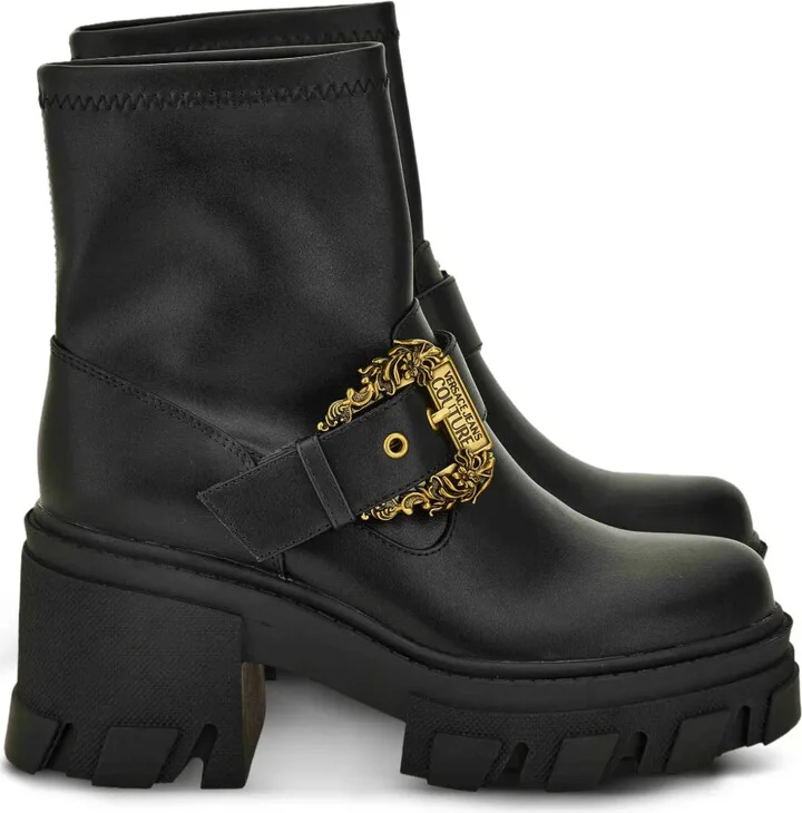 Buckle-Embellished Boots