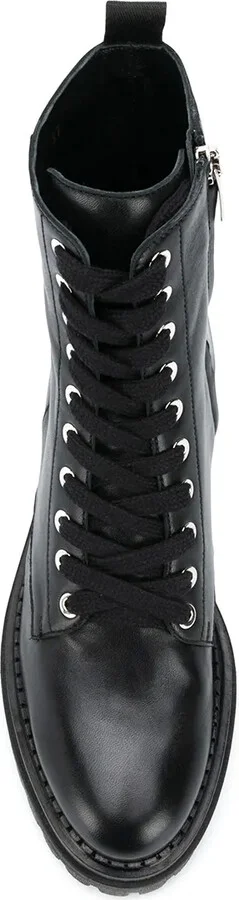 Buckle-Embellished Combat Boots - Image 4