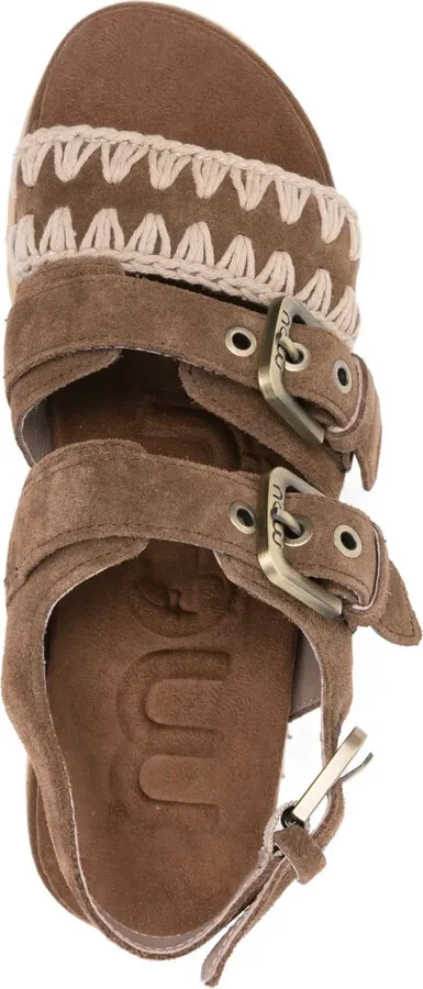 Buckle-Embellished Platform Sandals - Image 4