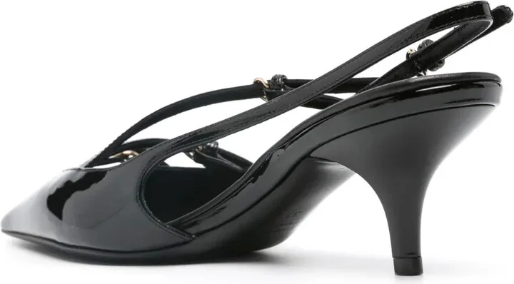 Buckle-Embellished Slingback Pumps - Image 3
